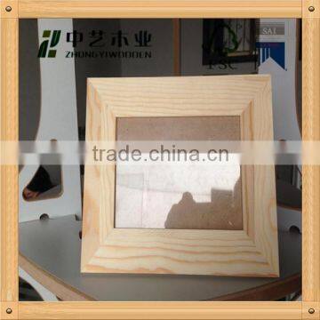 Wholesale handmade unfinished custom wooden photo picture frames for decor