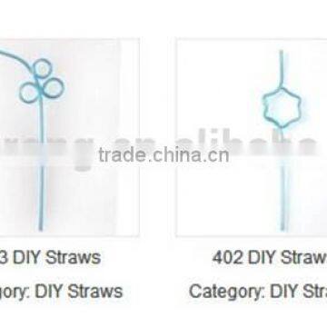 Different Color and Shapes Party Crazy Straw photo-5