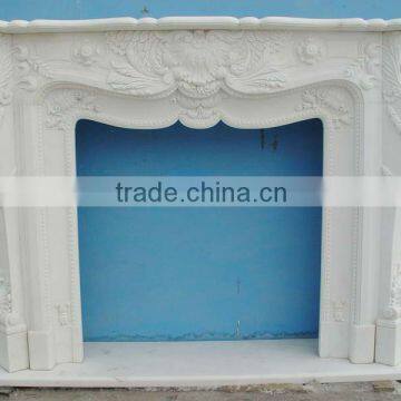 french style marble fireplace mantel