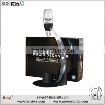 Deluxe Wine Aerator Set Personalized Wine Decanter With Color Box