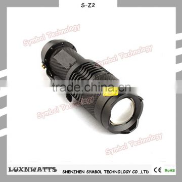 Shenzhen Low price Q5 zoomable flashlight camping