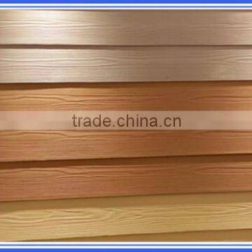 100% Non Asbestos Exterior Wooden Grain Fiber Cement Board