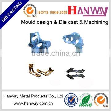 China manufacture OEM die casting aluminum auto rearview mirror bracket/ die casting oem rearview mount