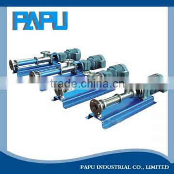 mini single screw pump used for dosing and metering polymer, medicine or other liquids