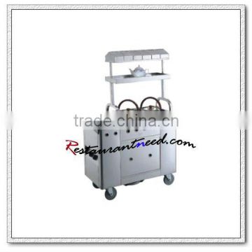 S098 Stainless Steel Kitchen Trolley Tea Service Cart