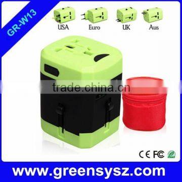 GR-W13 international multi travel adapter multi plug with UK UA AU EU