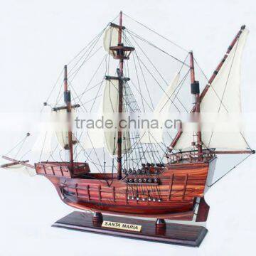 SANTA MARIA WOODEN SHIP MODEL, FAMOUS CRAFT OF VIETNAM - HANDMADE SHIP MODEL