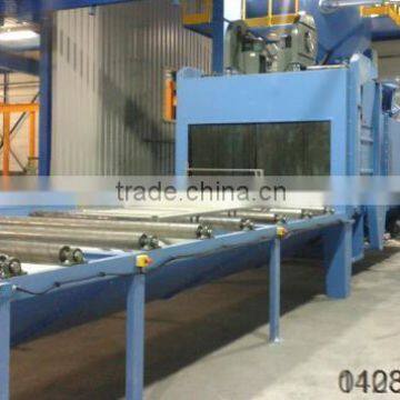 h beam special steel structure type shot blast machine for steel plate cleaning