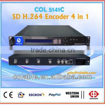 cable tv 4 channels sdi encoder, ip tv encoder,