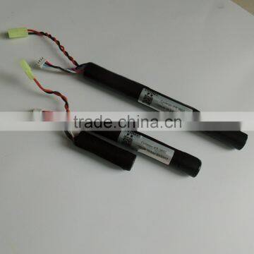 hot selling 30-60C 9.6v 1100mah high discharge rate high quality for soft gun China factory life for RC car/helicopter/softgun/