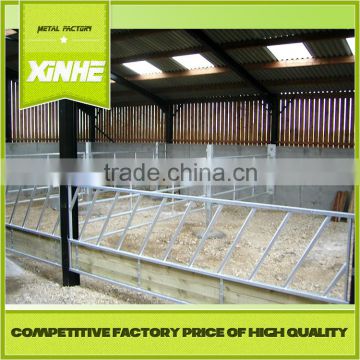 Low price and fine supplier cattle panels diagonal feeder barriers for cow equipment