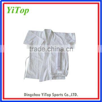 WKF Cheap high quality white karate gi for training comfortable karate uniform