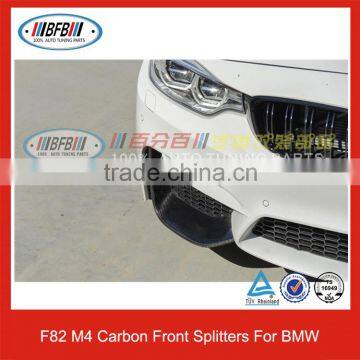 For BMW M Series F82 M4 Carbon Fiber Apron Auto Front Bumper Splitters photo-6