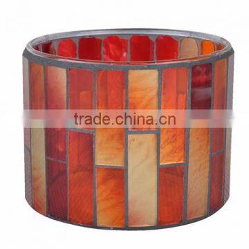 Pen Holder Candle Holder DIY Craft glass mosaic candle holder