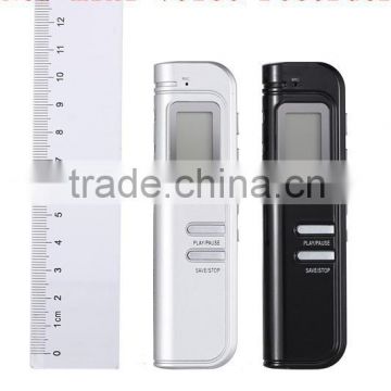 2015 new display screen black white color 8GB mini voice recorder