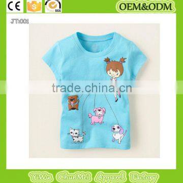 100% cotton t-shirt Animal t-shirt kids t-shirt dog t-shirt child t-shirt cat t-shirt girl t-shirt