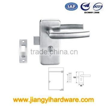 frameless double glass door lock