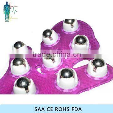 plastic body massage roller 9 rolling balls massager