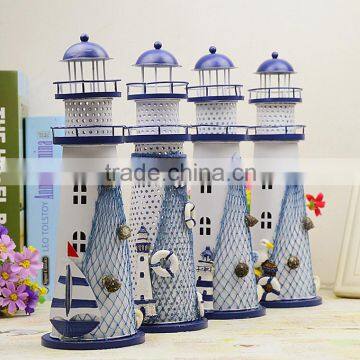 2015 New Design Mediterranean Style Lighthouse Metal Candle Holder photo-5