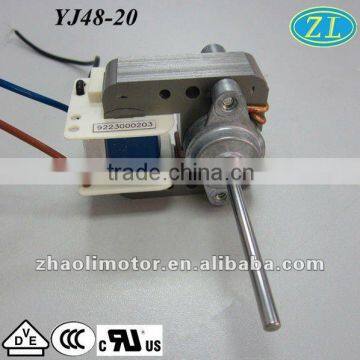 Fan motor ac Asynchronous motor YJ48-20:120v,60hz low rpm ac electric motor for humidifier,oven,fan heater