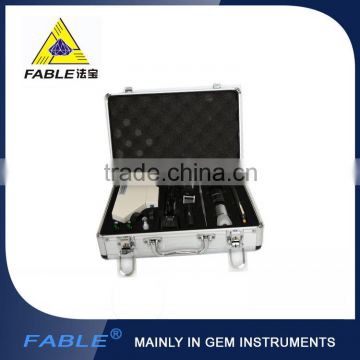 Professional high quality and cheapest pocket type Gem Identification Travel Lab with 8 kinds of gemological instrument