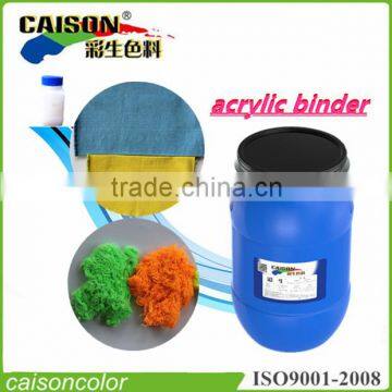 Eco-friendly aqueous acrylic emulsion binder for textile