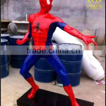FRP Movie Characters Spider Man Outdoor Landscape Decorative Sculpture