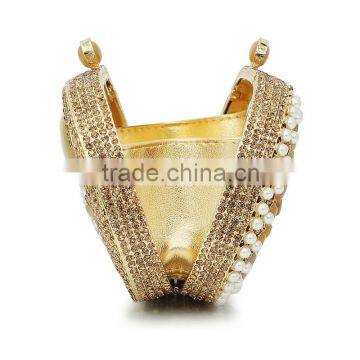New Agate Gold Crystal Clutches Party Stone Evening Clutch Hard Shell Evening Clutch (88186A-G) photo-5