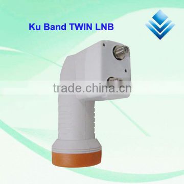 Low Noise KU BAND TWIN LNBF, Universal HD dual LNBF lowest factory price