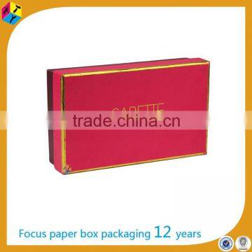 Custom Pink Cardboard Foil Stamped Box photo-3