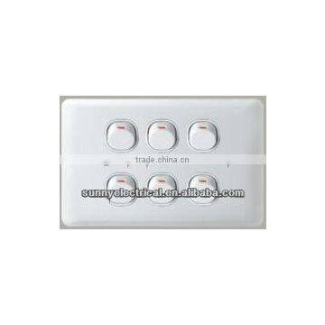 Wenzhou factory SAA Australia Standard Electric light Wall Switch