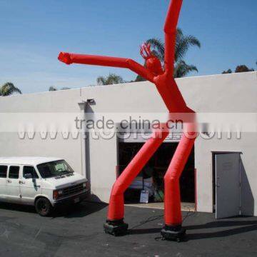 double legs inflatable giant air dance man,color air dancer F3017
