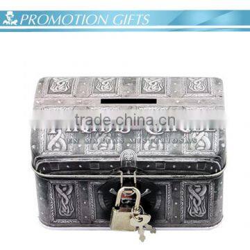 Pandora money saving box with lock for gifts coin can