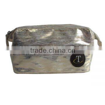 Gold PU Cosmetic Bag/trending Brand Cosmetic Bag Wholesale photo-6