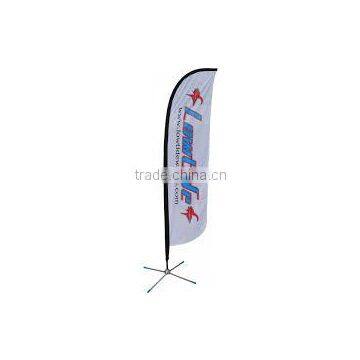 china manufacturer print full color beach flag banner