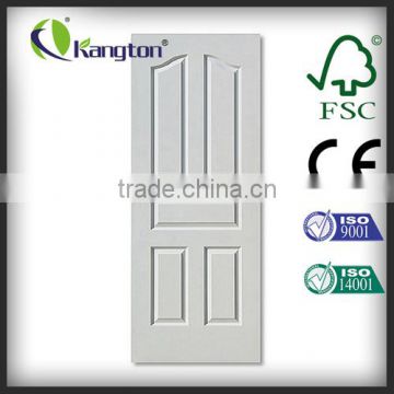 white Primer / Veneer HDF Moulded Wood Door for European Market