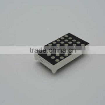 Rohs Compliant Amber Color 5*7 Dots 2.54mm Pitch LED Dot Matrix Display photo-2