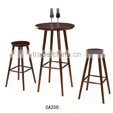 Unique design bar furniture Wooden bar stool Round chair Bar table for sale CA250