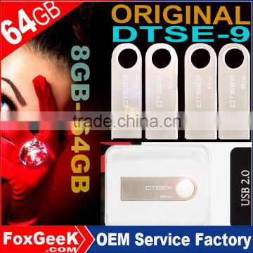 Original Brand DTSE9 SE9 USB Flash Drive 8G/16G/32G/64G/GB Metal USB 2.0 Memory Stick Real Capacity