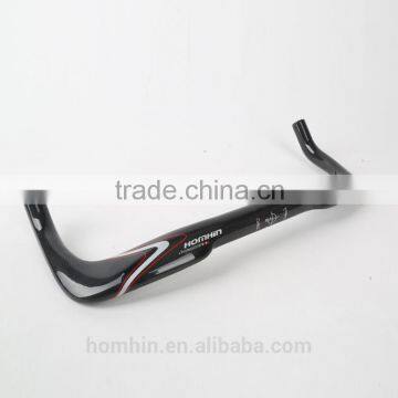 LK005 High quality 400/420mm 31.8mm Carbon City Bike Bullhorn Handlebars Racing bicycles Cow horn bars handles HOMHIN