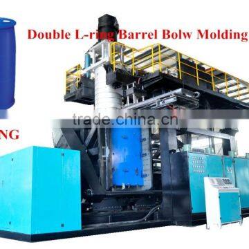 double L-ring barrel blow molding machine