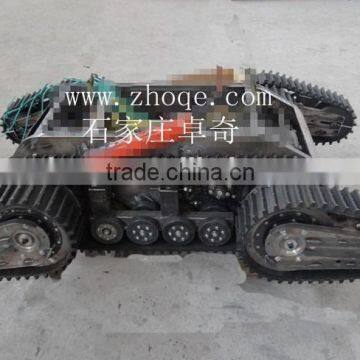 Four arms robot rubber track chassis tracked chassis for robot