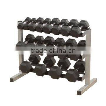 Rubber-coated Hex Dumbbells, Available in Various Sizes