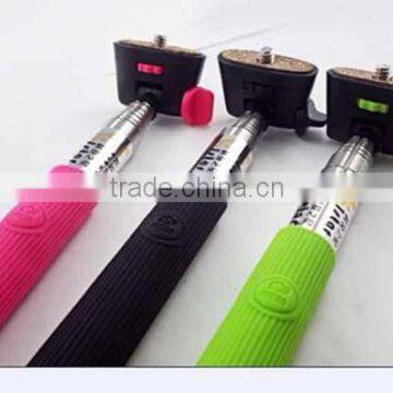 2014 New arrival ! Mini Wireless Selfie Stick with Bluetooth Shutter for Smartphones