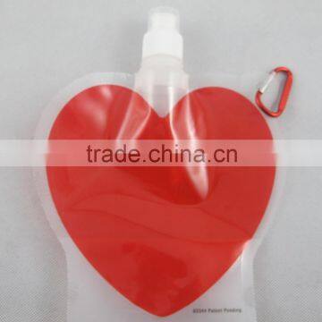 different shape water bottle/special design foldable water bottle/ plastic foldable water bottle