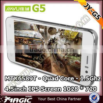 4.5inch Android 4.2 Jaiyu G5 mtk6589T IPS Screen 1028*720 in stock