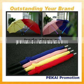 23*8 straight pole LED umbrella for gift and promotion