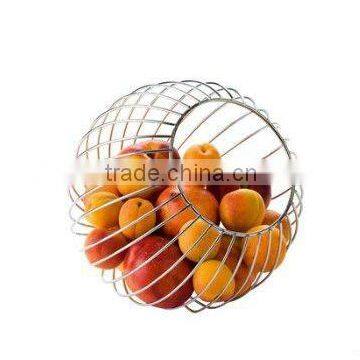 metal fruit basket globe shaped ,wire fruit rack