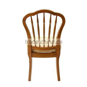 Top Quality Antique White Louis Style Home Furniture Dining Rustic Chair With Straw Seat