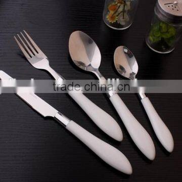 Stainless Steel Cutlery with different Colorful Plastic Handle